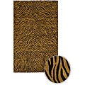 Hand-knotted Dharma Collection Contemporary Wool Rug (5' x 7'6)