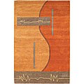Hand-tufted Rora Collection Wool Rug (7'9 Round)