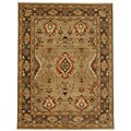 Hand-knotted Tumsur Hand-spun Wool Rug (9' x 12')