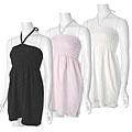 Cocoa Women's Smocked Top Terry Halter Dress