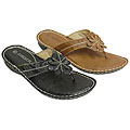 Adi Designs Women's Rider Series Flower Strap Sandals