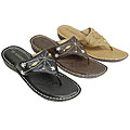Adi Design Rider Series Women's Embellished Strap Sandals
