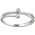 10k White Gold 1/10ct TDW Diamond Ring