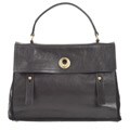 YSL Black Large Leather Briefcase