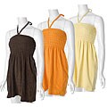 Cocoa Women's Smocked Terry Halter Dress