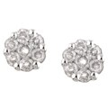 10k Gold 1/2ct TDW Diamond Flower Earrings (IJ, I3)