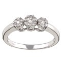 10k White Gold 1/4ct TDW Diamond Ring (I-J, I3)