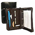 Bond Street Burgundy Crown Leather Portfolio