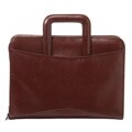 Bond Street Burgundy Crown Leather Portfolio