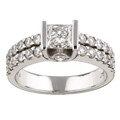 14k Gold 1 5/8ct TDW Diamond Engagement Ring (H-I, SI1-I1)