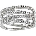 10k White Gold 1/2ct TDW Diamond Multi-band Ring (I-J, I2-I3)