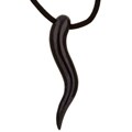 Black Jade Horn Necklace