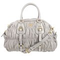 Prada Nappa Leather Gaufre Bowler Bag