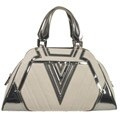 Versace Ivory Leather Medium Bowler Bag