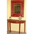 Hand-painted Console Table and Mirror (China)