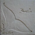 Whale Tail and Diver Decorative Concrete Stamp