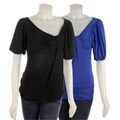 Bina Women's Waterfall Neckline Shirt