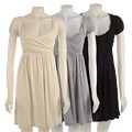 Bina Women's Short-sleeve Ruched Dress