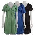 Bina Women's Kimono Sleeve Shirred Dress