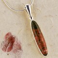 Unakite Pendant with 18-inch Snake Chain (Indonesia)