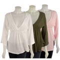 C&C California Women's V-neck Babydoll Shirt