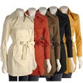 Last Kiss Women's Belted Trench Coat