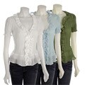 Sunny Taylor Women's Ruffle Blouse