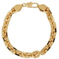 14k Yellow Gold Overlay Anchor Bracelet