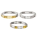 Long Open Link Magnetic Bracelet with Push Clasp