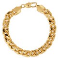14k Yellow Gold Overlay Weaved Cuban Bracelet