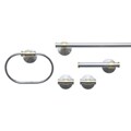 Caslon Chrome and Brass 5-piece Bathroom Set