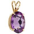 14-karat Yellow Gold Amethyst Pendant