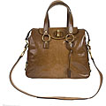 YSL Pebbled Leather 'Rive Gauche' Satchel