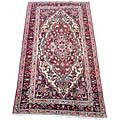 Persian Sarouk Hand-knotted Red Rug (5'4 x 10'0)