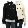 Steve Madden Women's Wool Stand-up Collar Jacket