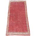 Persian Sarouk-Mir Hand-knotted Red/ Ivory Rug (4'4 x 9'5)