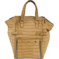 YSL Crocodile Embossed Nubuck Suede 'Downtown' Tote