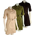 Essentials by A.B.S Women's Belted Shirtdress