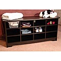 Black Full Cubby Bench