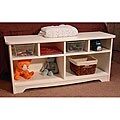 White Upper Cubby Bench
