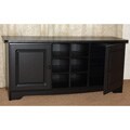 Black Cubby Bench With Doors