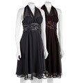 Connected Apparel Women's Sleeveless Halter Dress