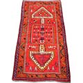 Persian Hamadan Red Wool Rug (4'7 x 9'6)