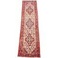 Persian Hamadan Ivory/ Red Rug (2'5 x 9'8)