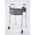 Silver Adjustable-height Rolling Walker