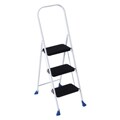 Simplicity Three-step Folding Stool with Tall Handle