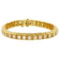 18k Gold 8 1/2ct TDW Diamond Tennis Bracelet (K, SI)