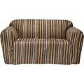 Boardwalk Stripe Microsuede Chair Drop Skirt