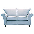 Provence Sky Blue Microfiber Flared Arm Loveseat