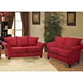 Provence Crimson Red Flared Arm Sofa/ Loveseat